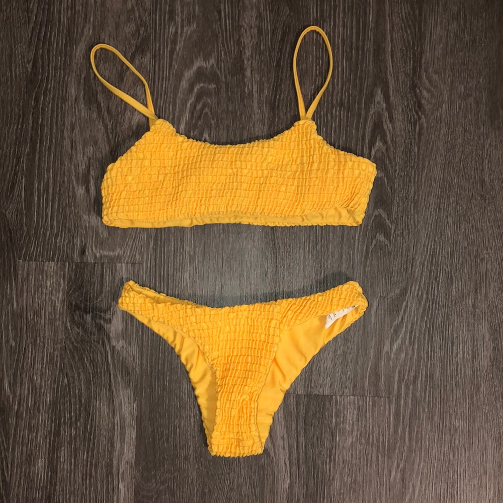 Yellow bikini